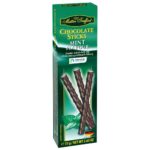 Ciocolata sticks amaruie cu menta 75g