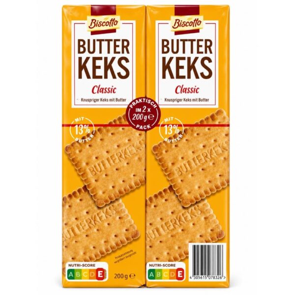 Biscuiti Biscotto cu unt 2x200g