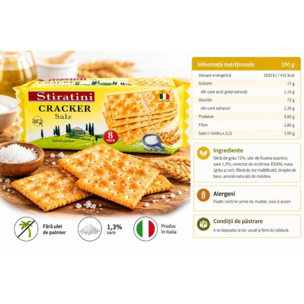 Biscuiti sarati Stiratini 250g