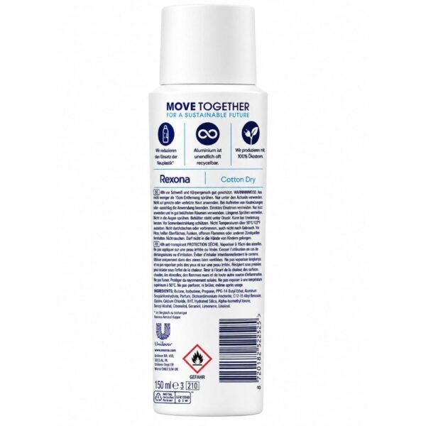 Deo spray Rexona Cotton Dry 150ml