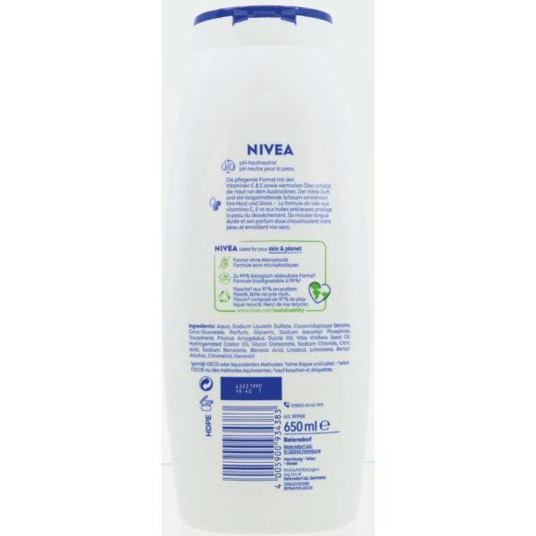 Gel de dus Nivea Creme Soft 650ml