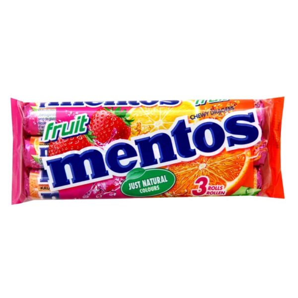 Set Mentos Bomboane gumate 3x38g
