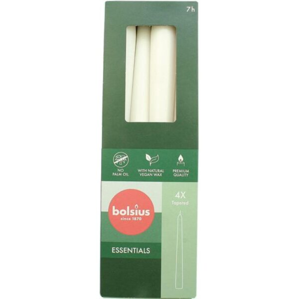 Set lumanari Bolsius albe 4buc