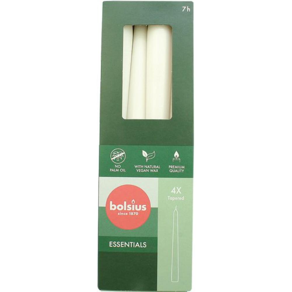 Set lumanari Bolsius albe 4buc