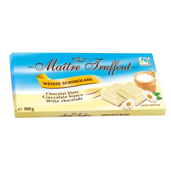 Ciocolata alba Maitre Truffout 100g