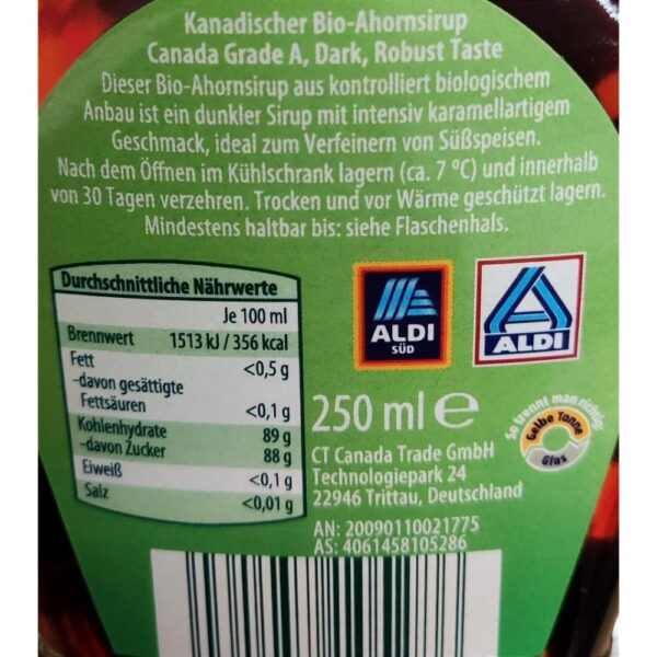 Sirop de artar bio 250ml