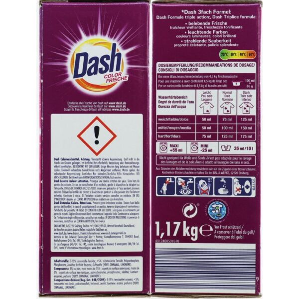 Detergent Pudra Dash Color Frische 18 spalari2
