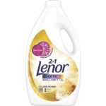 Detergent gel 2 in 1, detergent si balsam Lenor orhidee.