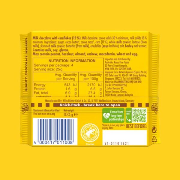 Ciocolata Ritter Sport Knusperflakes 100g