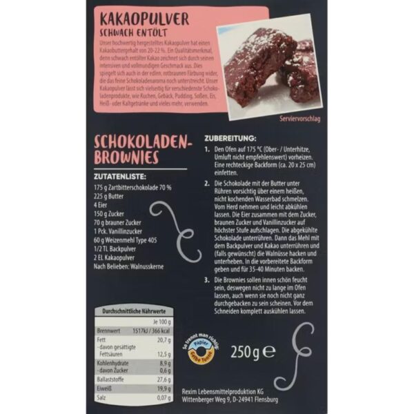 Cacao pudra Back Family 250g