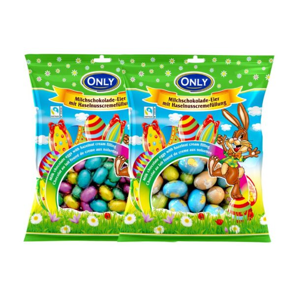 Oua de ciocolata cu crema de alune 400g