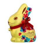 Iepuras floral Lindt cu lapte 100g