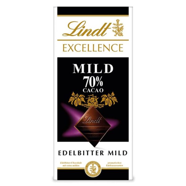 Ciocolata Lindt Mild 70% cacao 100g