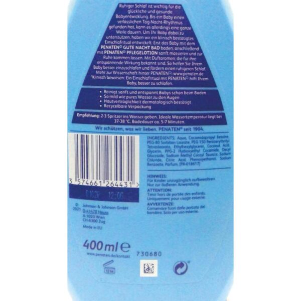 Sampon baby Penaten Gute Nacht bad 400ml(a)