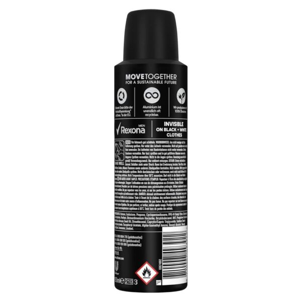 Deodorant spray Rexona Invisible 150ml