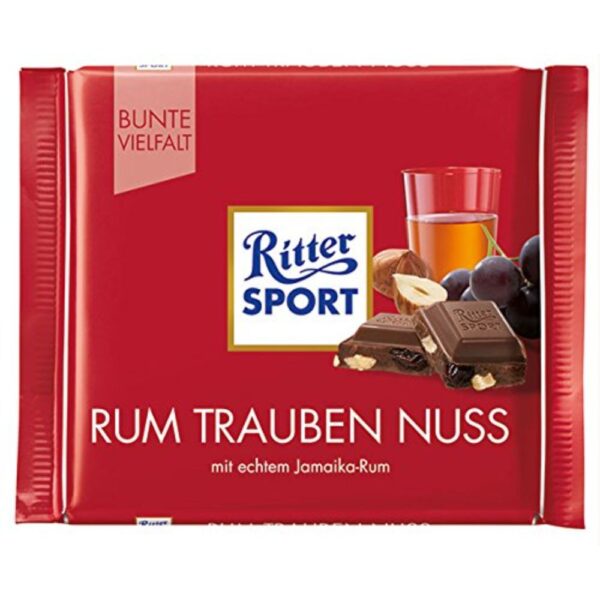 Ciocolata Ritter Sport Rum Trauben Nuss 100g