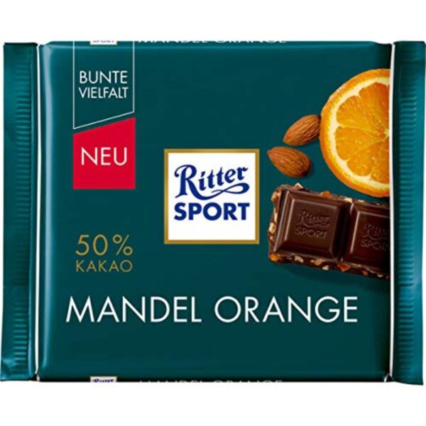 Ciocolata Ritter Sport Mandel Orange 100g