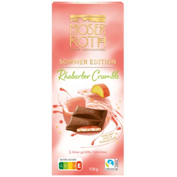 Ciocolata fina Moser Roth Rubarba 150g