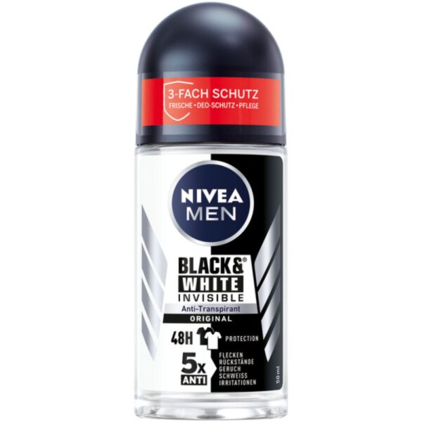 Roll-on Nivea Men Black&White invisible 50ml