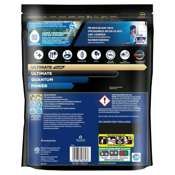 Finish Powerball Ultimate Plus Fresh 78buc