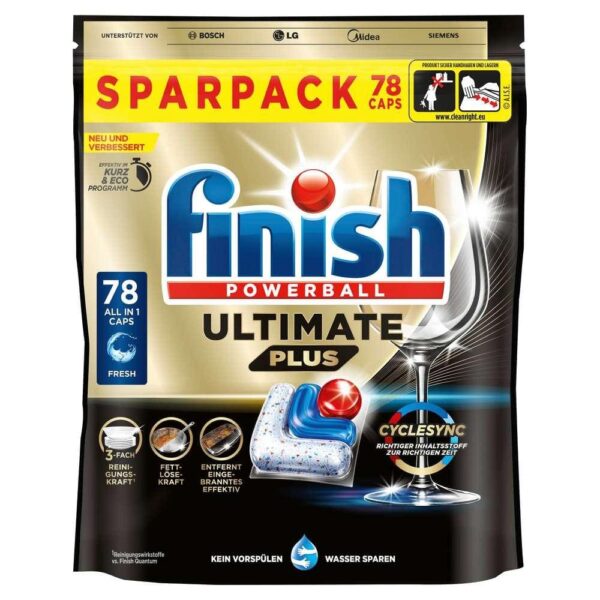 Finish Powerball Ultimate Plus Fresh 78buc