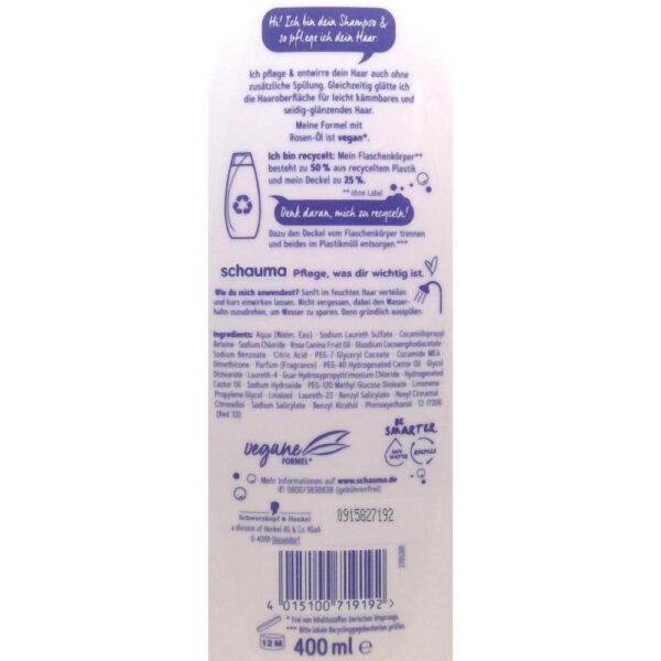 Sampon Schauma cu ulei de trandafiri 400ml