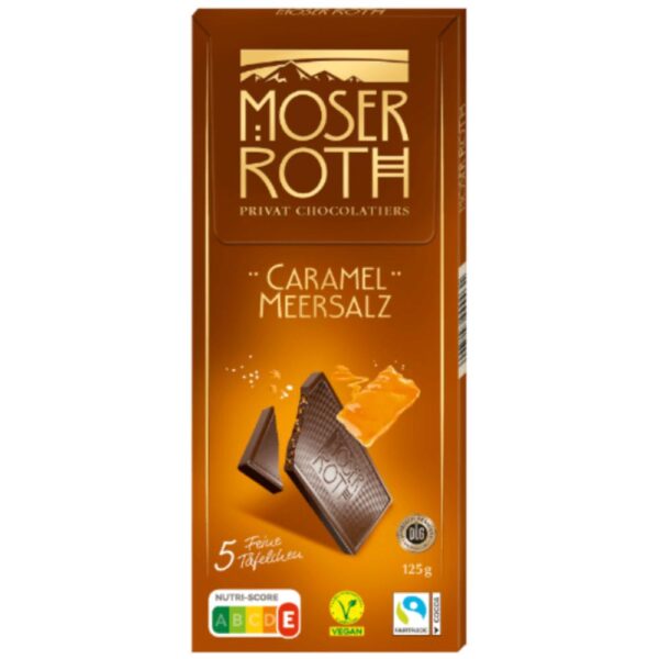 Ciocolata Moser Roth caramel sarat 125g