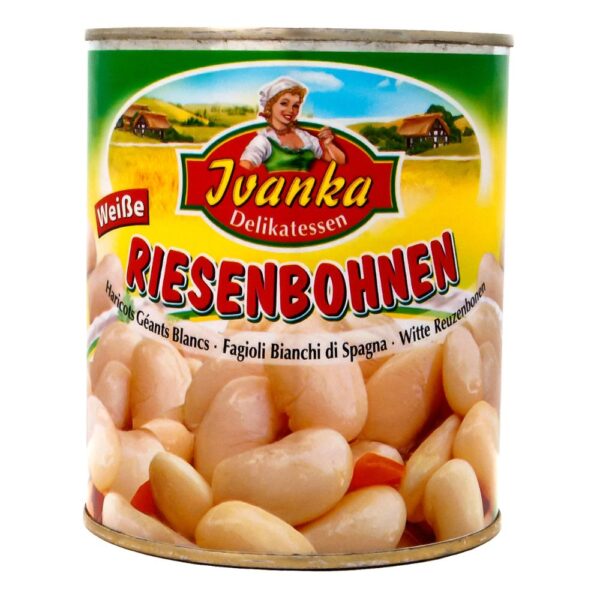 Conserva fasole alba boabe uriase Ivanka 800g