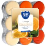 Lumanari parfumate portocala 18 bucati