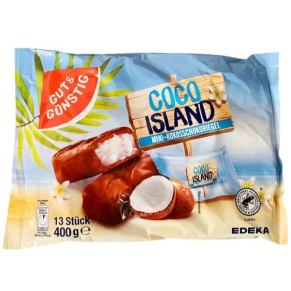Mini batoane de ciocolata si cocos 400g