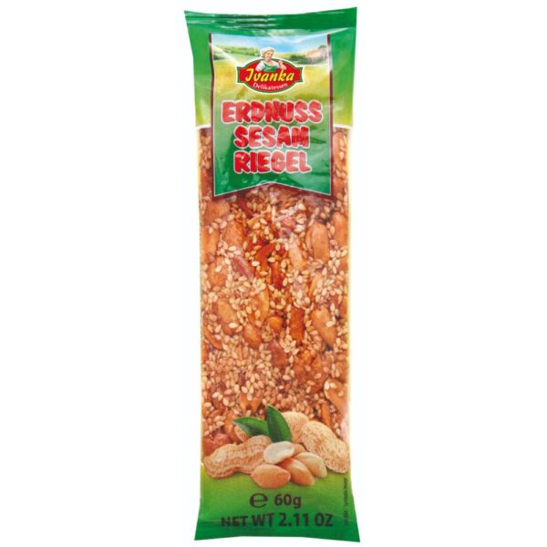 Baton cu susan si alune in caramel 60g