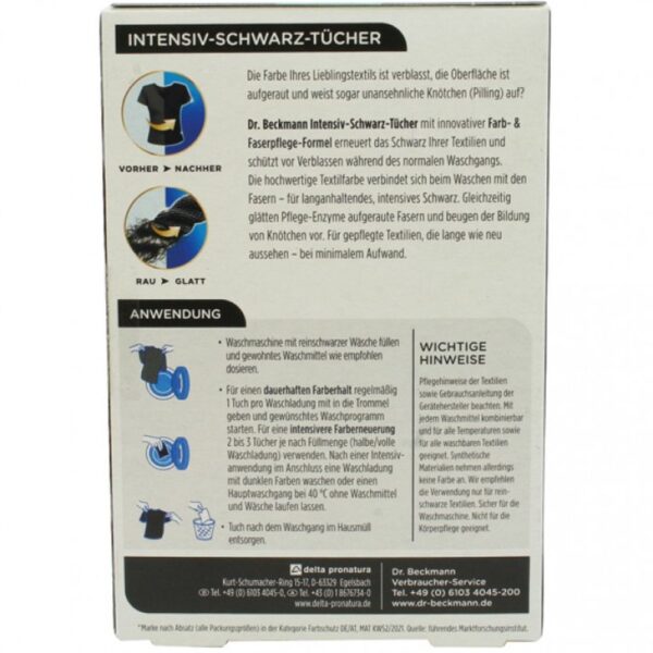 Servetele Dr. Beckmann rufe negre 6 bucati