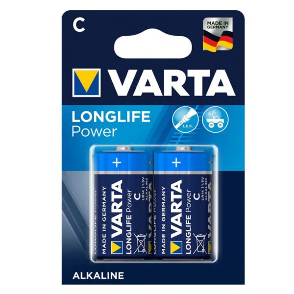 Set baterii alcaline tip C Varta 2buc