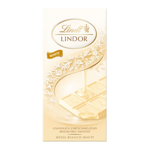 Ciocolata Lindt Lindor alba cu lapte 100g