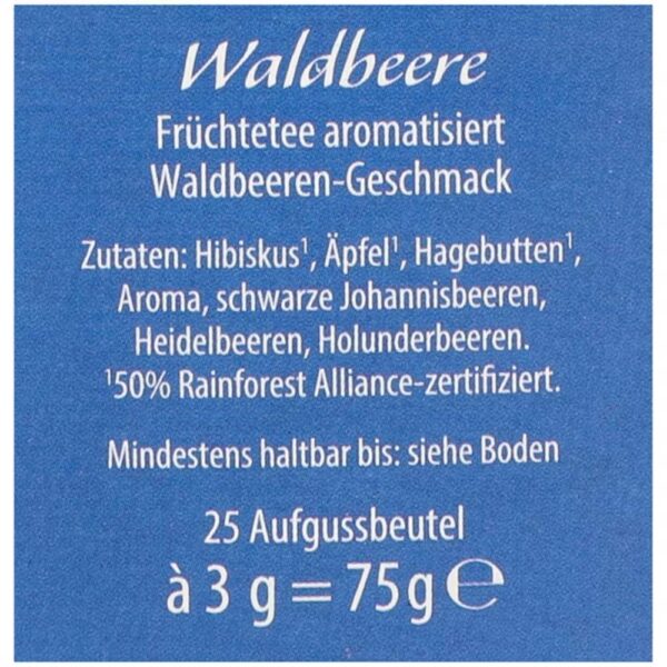 Ceai de afine Westcliff 25 plicuri