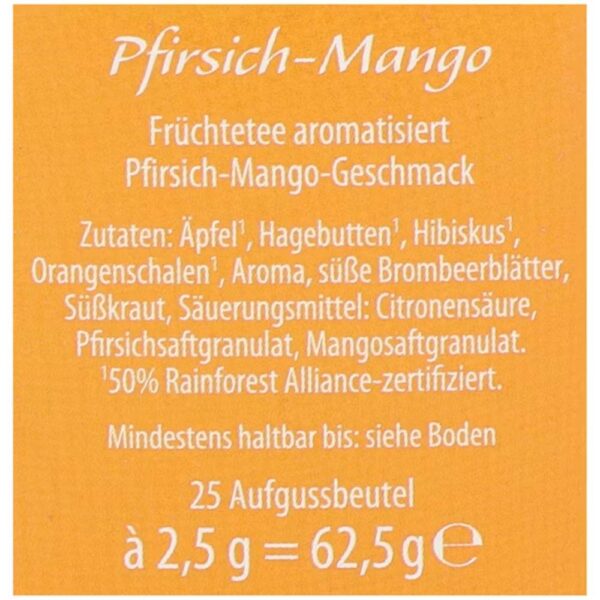 Ceai piersica-mango Westcliff 25 plicuri