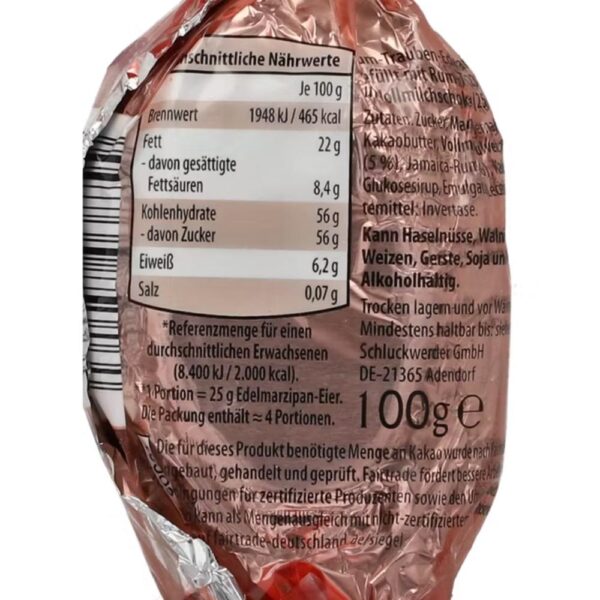Ou de martipan cu rom si stafide 100g