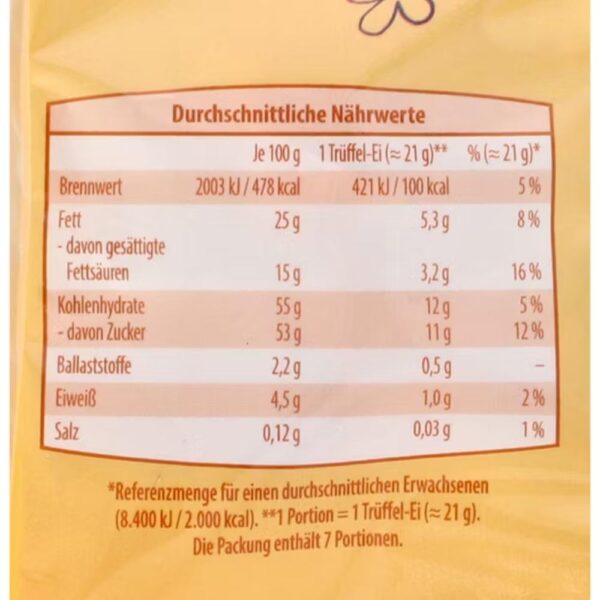 Oua trufe cu ciocolata si lichior de portocale 150g