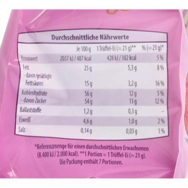 Oua trufe cu ciocolata si sampanie 150g