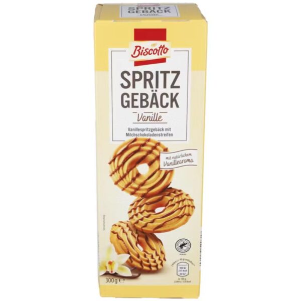 Biscuiti spritati Biscotto cu vanilie 300g