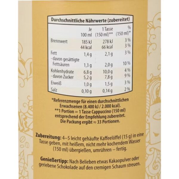 Cappuccino Amaroy Vanilie(b) 500g
