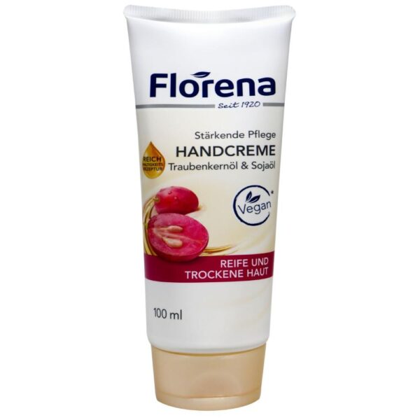 Crema de maini Florena struguri si ulei de soia, 100ml