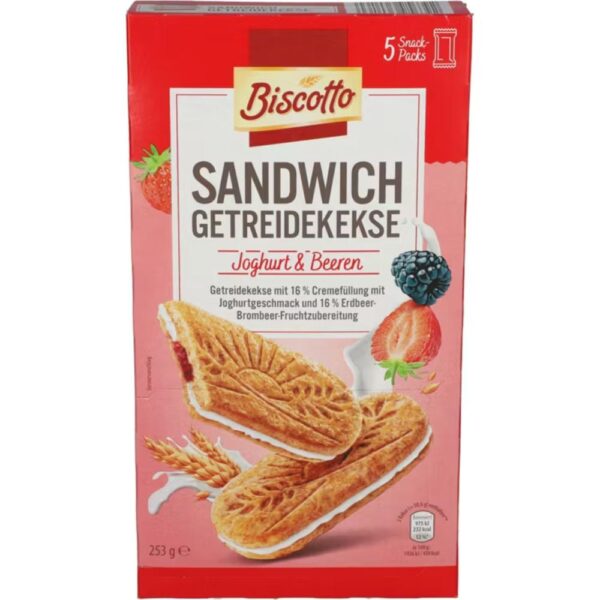 Eugenii Biscotto cu iaurt si capsune 253g