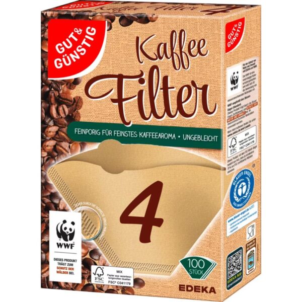 Set filtre cafea Edeka 100buc