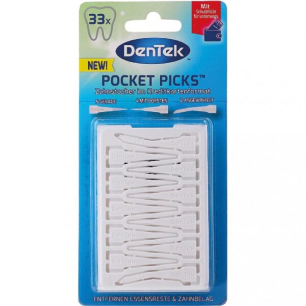 Set scobitori buzunar DenTek 33buc