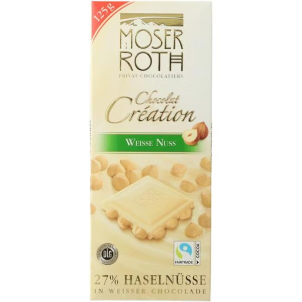 Ciocolata Moser Roth Weisse Nuss 125