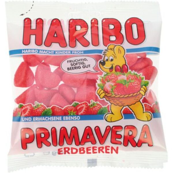 Jeleuri Haribo capsune Primavera 100g
