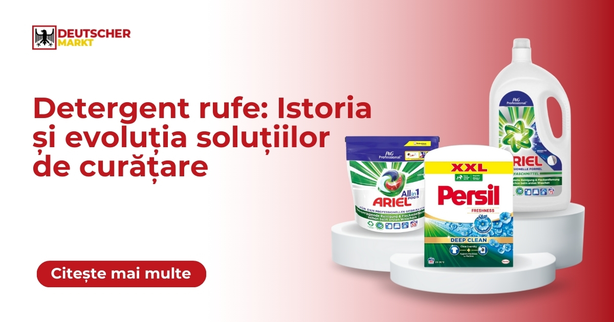 Detergent rufe: Istoria și evoluția soluțiilor de curățare 1 detergent rufe - istorie si evolutie