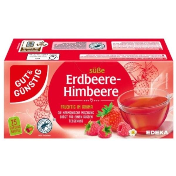 Ceai Edeka capsune zmeura 20-plicuri