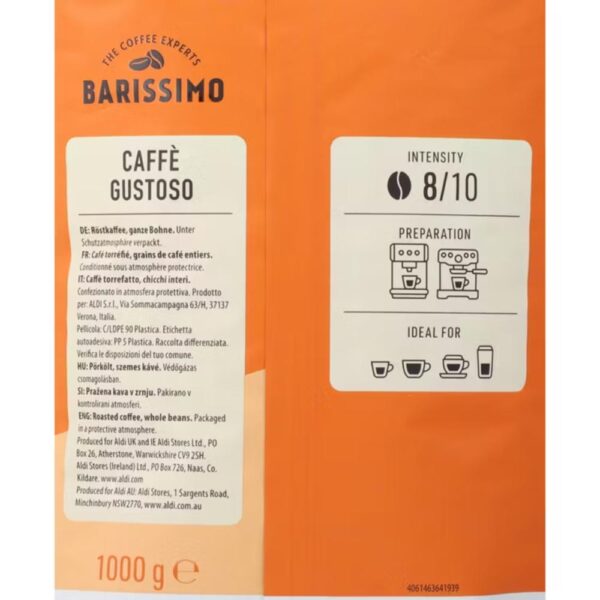 Cafea Barissimo caffe gusto 1kg
